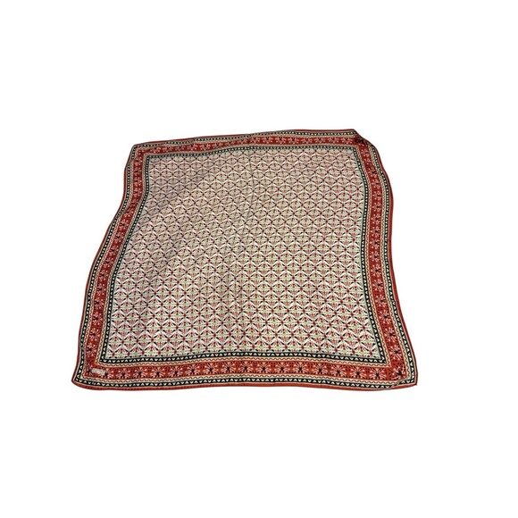 Robinson Golluber Square Scarf Red Khaki Black Green - Picture 4 of 4